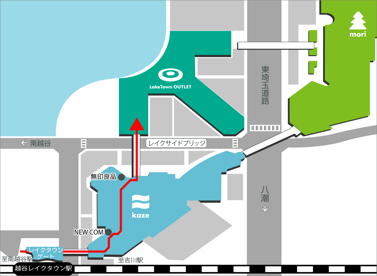 【埼玉越谷】LakeTownOUTLET東京郊區的大型購物中心、交通便利店舖數多