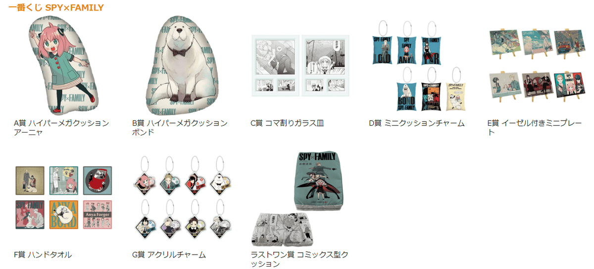 【商品情報】一番賞SPYFAMILY間諜家家酒-mission start！2020年這本漫畫真厲害第一位的作品~