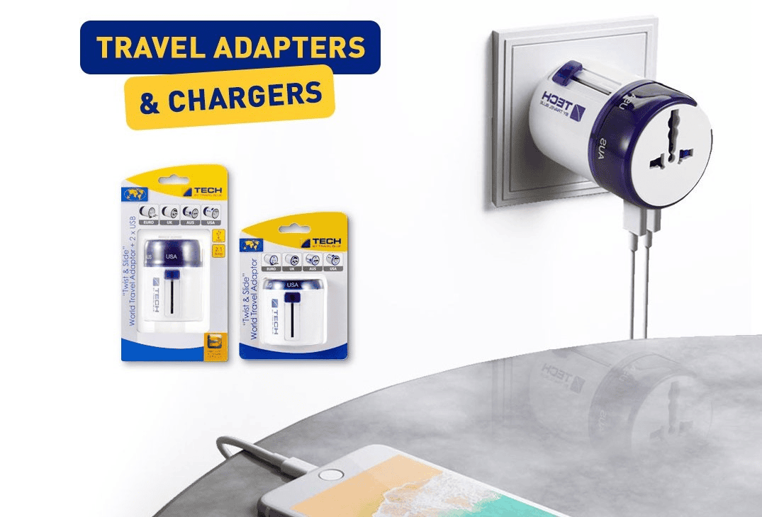 【旅行用品】TravelBlue萬用轉接插頭~附雙USB插孔、4種規格可用150個國家~ - 第2張圖 【旅行用品】TravelBlue萬用轉接插頭~附雙USB插孔、4種規格可用150個國家~