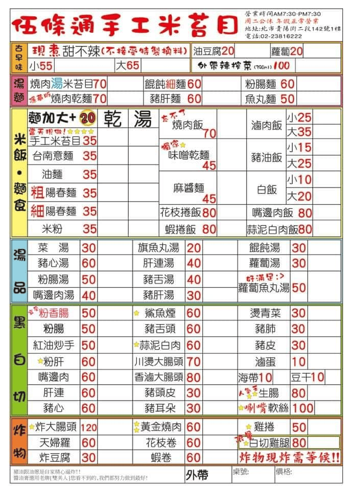 【台北|萬華】五條通米苔目~平價又多元的餐點、燒肉飯及甜不辣也很美味~