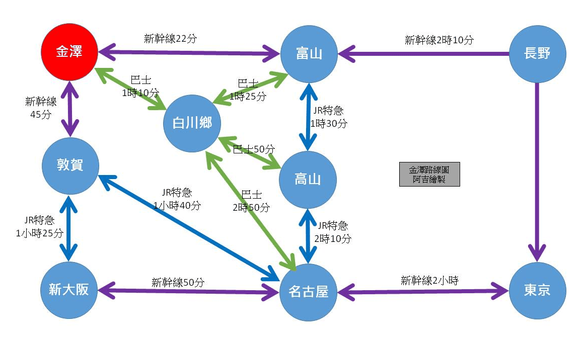 【完全攻略】金澤懶人包~交通方式、優惠票券、景點介紹、當地美食、住宿飯店~