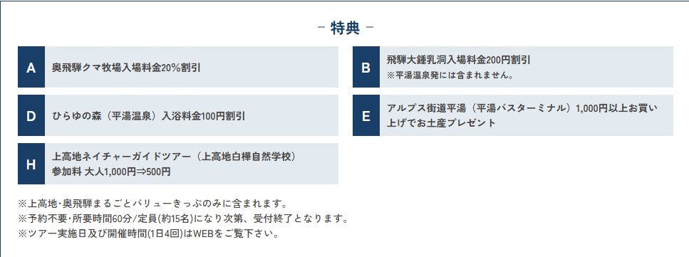 【優惠車票】便利省錢的奧飛驒/上高地.奧飛驒まるごとバリューきっぷ~2026年版發售資訊公布~