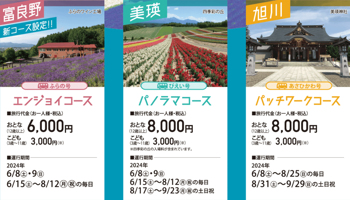 【交通資訊】北海道花季期間限定~2025年富良野美瑛套票&特別列車&觀光巴士總整理~ - 第11張圖 【交通資訊】北海道花季期間限定~2025年富良野美瑛套票&特別列車&觀光巴士總整理~