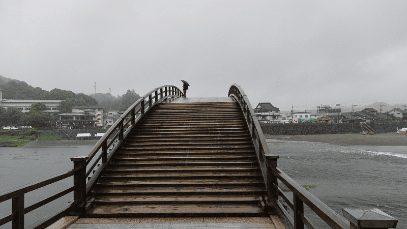 【山口岩國】在雨中再度造訪日本三大名橋之錦帶橋
