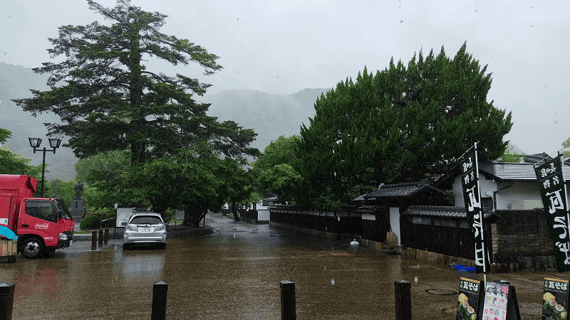 【山口岩國】在大雨中造訪百大名城之岩國城
