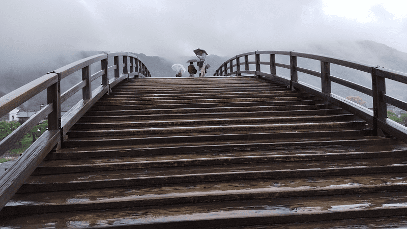 【山口岩國】在雨中再度造訪日本三大名橋之錦帶橋