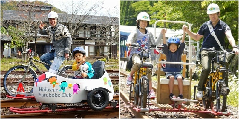 【岐阜高山】在廢棄的神岡鐵道上騎乘鐵道自行車交通方式及兩