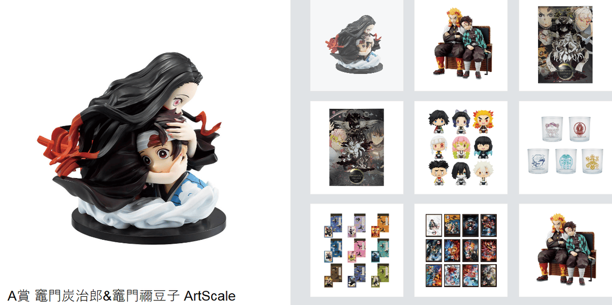 【商品整理】鬼滅之刃歷次一番賞商品內容從2019年初登場迄