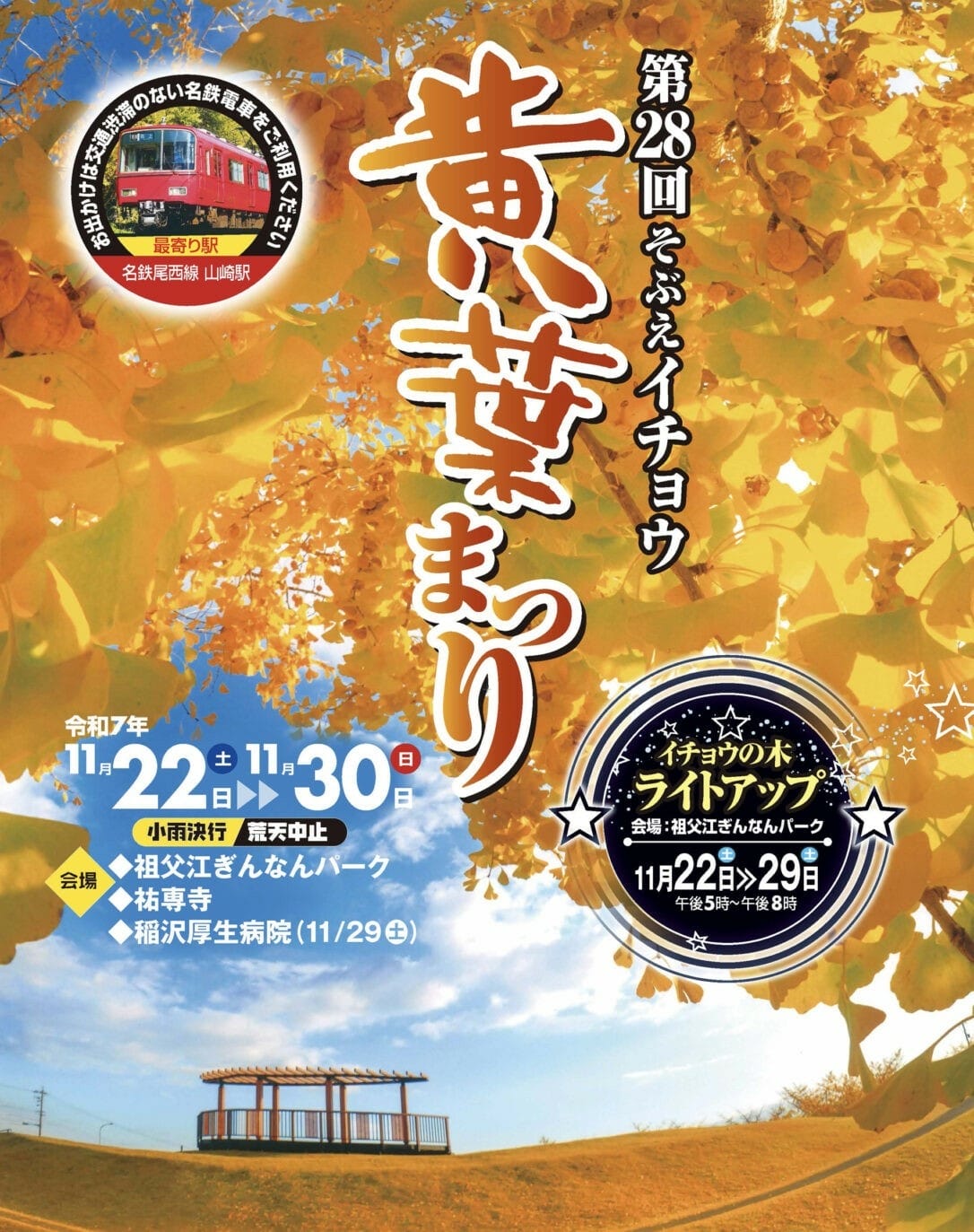 【愛知稻沢】祖父江11月中旬舉辦的黃葉祭東海地區最有名的