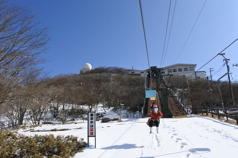 【三重湯之山溫泉】搭乘纜車前往御在所岳山頂秋有紅葉、冬有